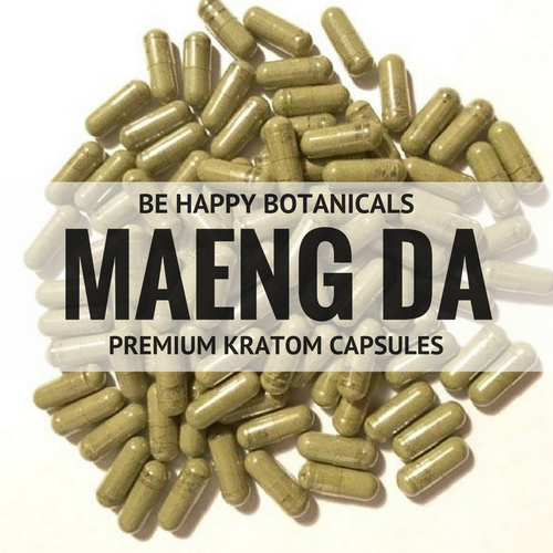 Be Happy Botanicals, Premium Maeng Da Capsules [Kratom, Supplements, & Botanicals]